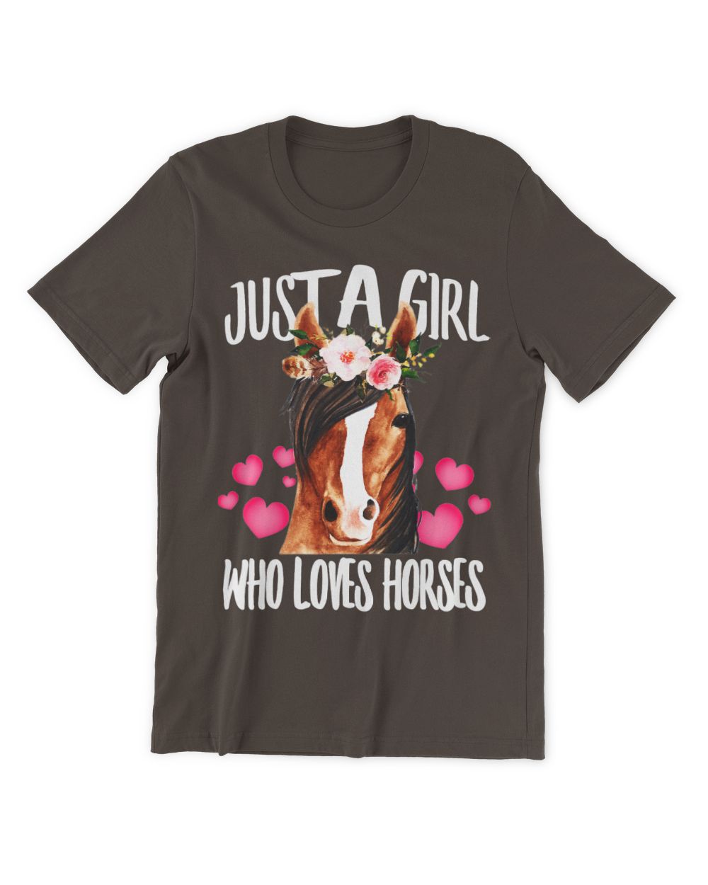 Just A Girl Who Loves Horses, Riding Love-r Birth-day T-Shirt (1)
