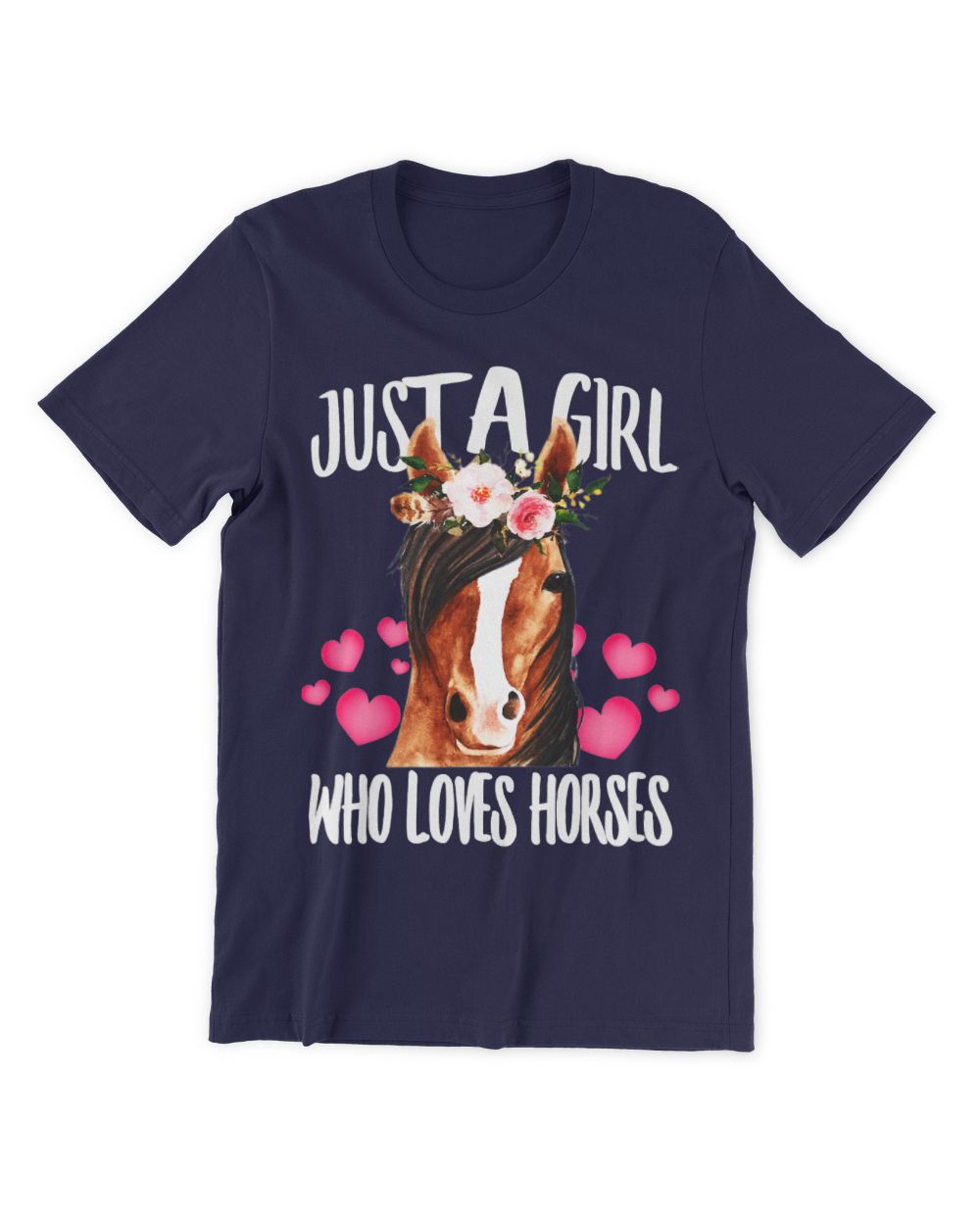 Just A Girl Who Loves Horses, Riding Love-r Birth-day T-Shirt (1)