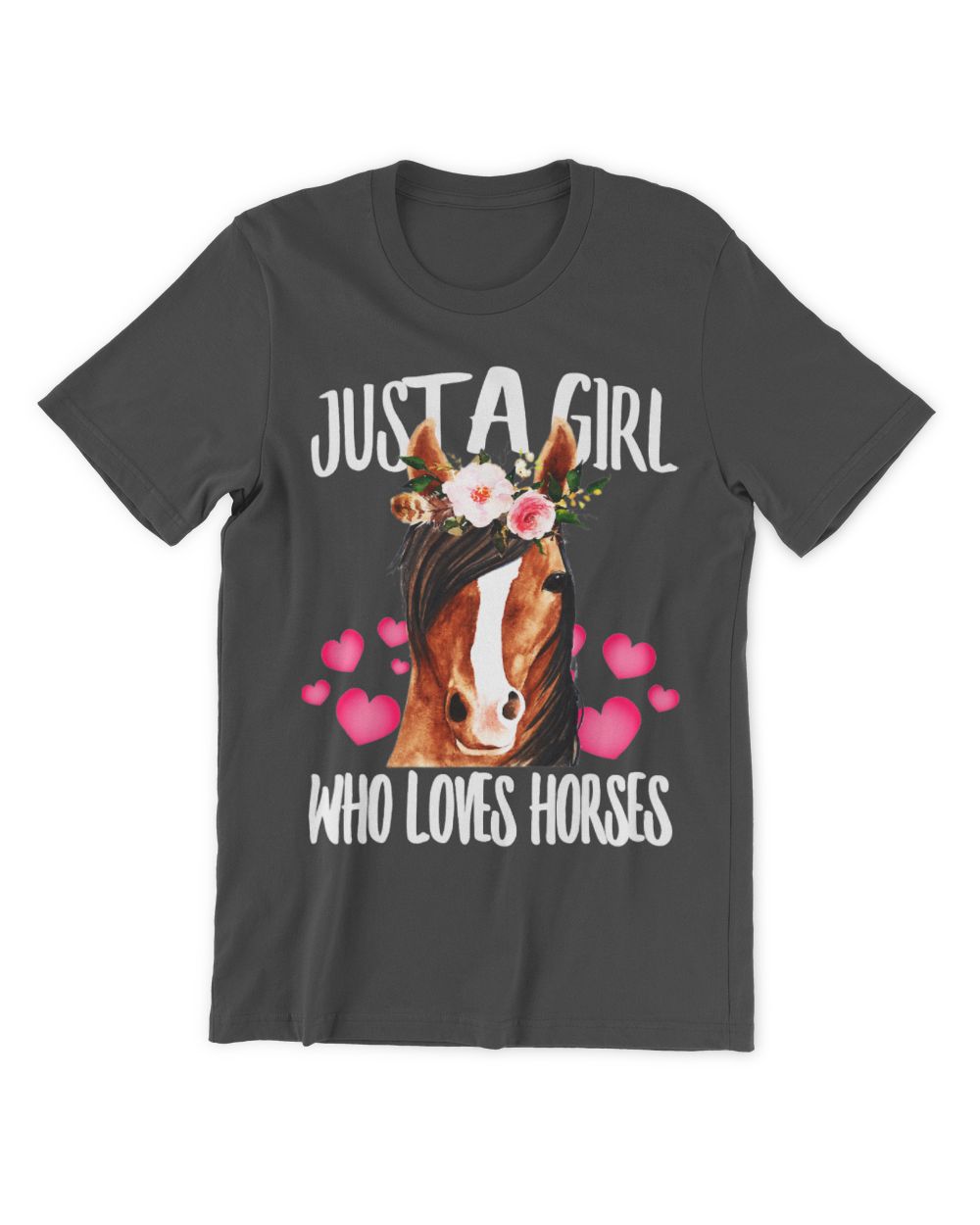 Just A Girl Who Loves Horses, Riding Love-r Birth-day T-Shirt (1)