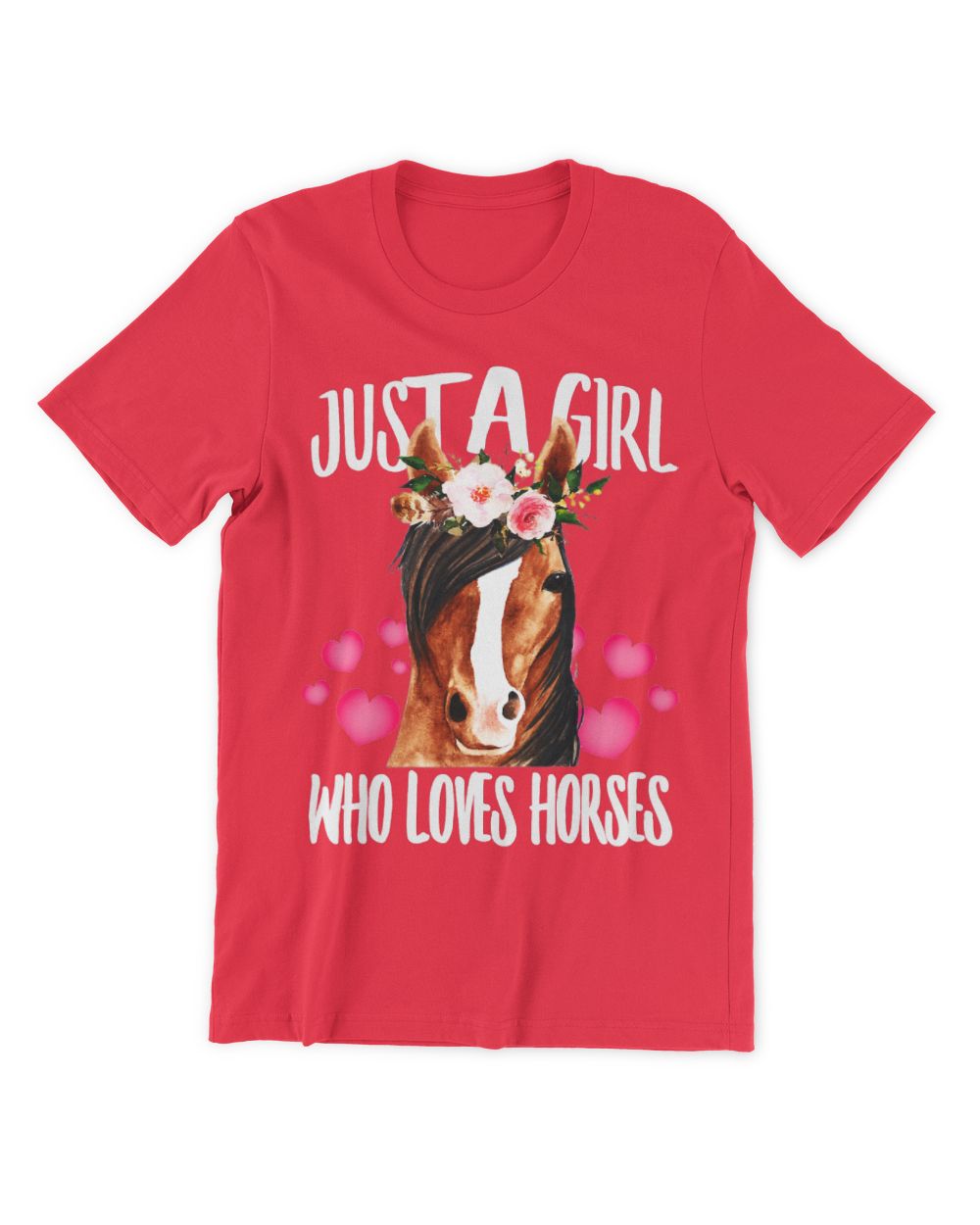 Just A Girl Who Loves Horses, Riding Love-r Birth-day T-Shirt (1)