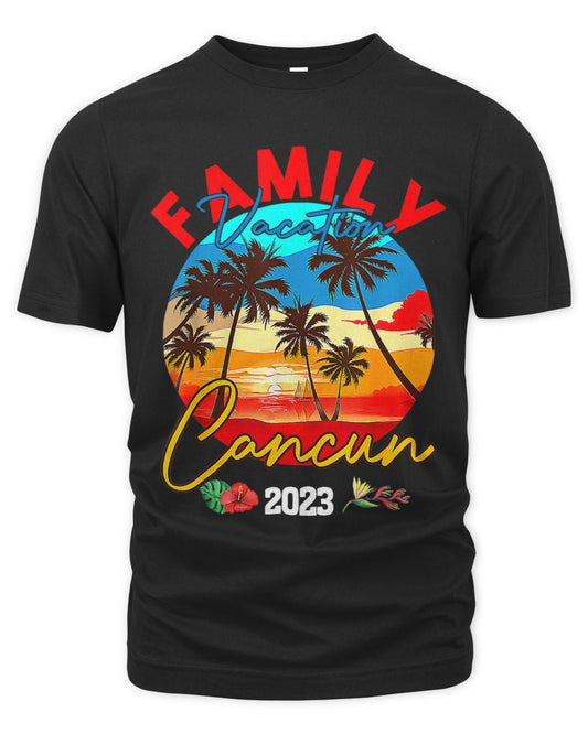 Cancun Mexico Summer Vacation Matching Family Group_1
