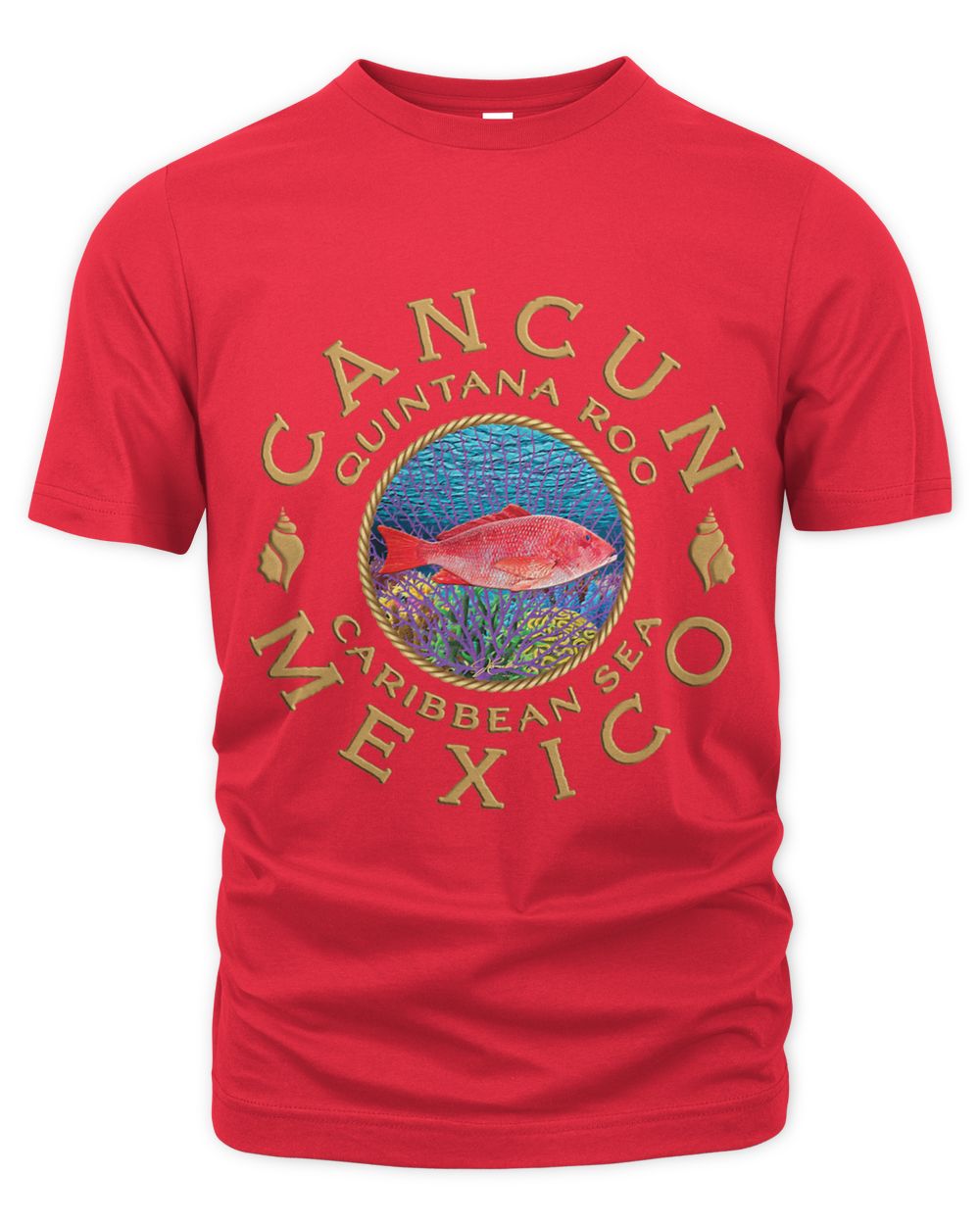 JCombs Cancun Mexico Reef Coral Red Snapper Fish
