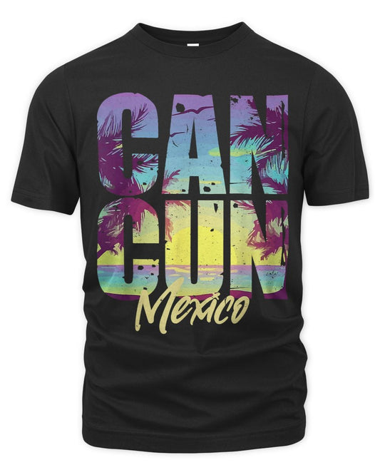 Cool Cancun Art Men Women Mexico Vacation Souvenir Summer
